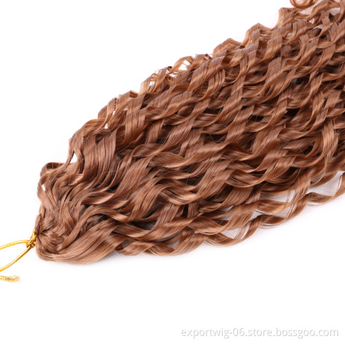 Ocean Wave Braiding Hair Extensions Crochet Braids Synthetic Hair Hawaii Afro Curl Ombre Curly Blonde Water Wave Braid For Women